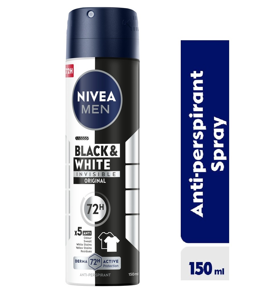 Nivea Black & White Clear Spray 150Ml